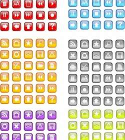 30 Kostenlose Vidro-Icon-Vektor-Pack In Sechs Farben