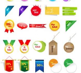 30 Lovely Sales Discount Tag Vector