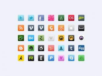 35 Süße Social Icons