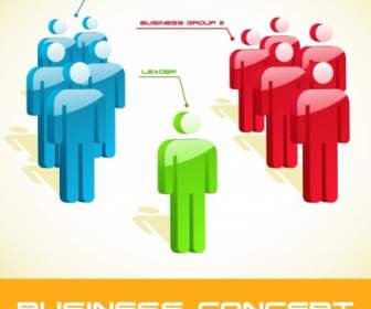 3d Business People Vector