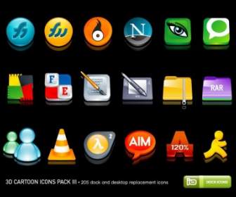 3D Cartoon Icons Pack Iii Los Iconos Pack
