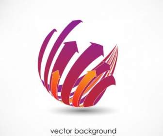 3D Năng động Logo01 Vector