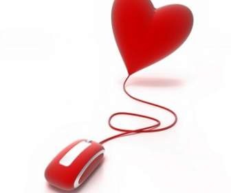 3d Heartshaped Series Of Highdefinition Picture Love The Mouse
