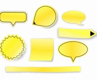 3d Sticky Notes And Pointers Set
