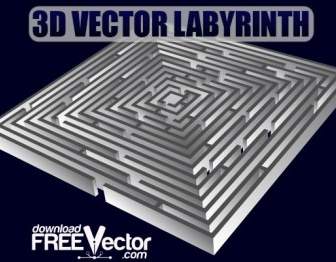 Labirinto 3D Do Vetor