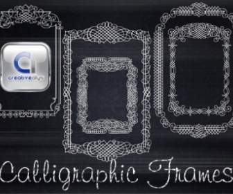 5 Calligraphic Vector Frames