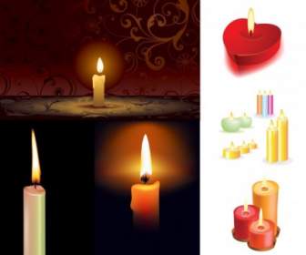 5 Candles Vector