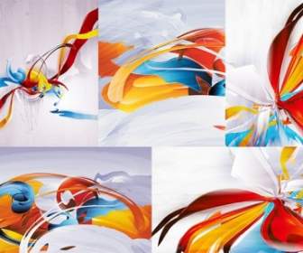 5 Colorful Abstract Background Of Vector Graphic