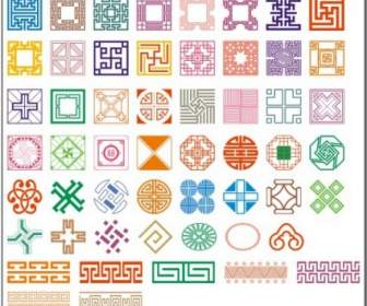 50 種類の古典的なパターン ベクトル