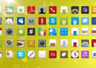 Pack De Iconos De 52 Iconos Android