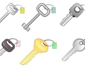 6 Verschiedene Schlüssel