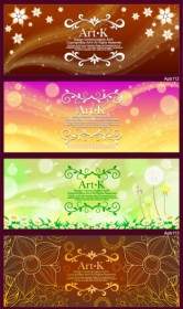 6 Lovely Shades Of The Background Pattern Vector