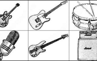 6 Musical Instruments Brush
