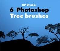 แปรงต้นไม้ Photoshop 6