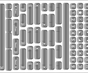 72 Free Vector Glass Buttons And Bars