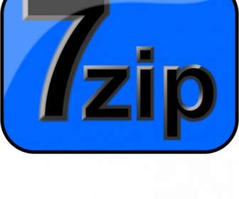 7 Zip を光沢のある青を押し出す