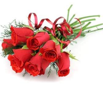 Ein Strauß Roter Rosen Bild