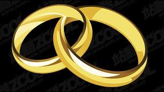 Ein Paar Gold Ringe