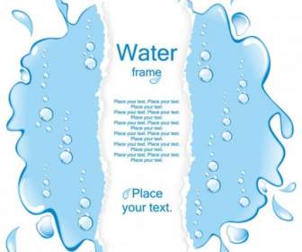 A Pool Of Water Border Vector