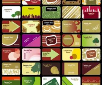 A Variety Of Card Background Vector