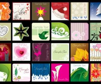 A Variety Of Lovely Background Vector