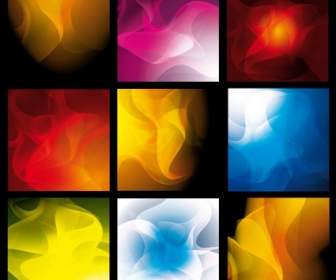 A Variety Of Smoke Background Vector