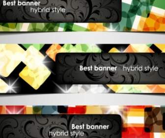 A Variety Of Topics Banners Vector
