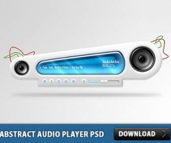 Abstrakt-audio-Player Kostenlos Psd
