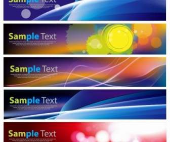 Abstract Banner Set