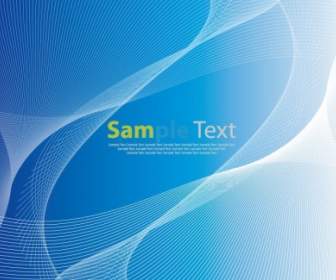 Abstract Blue Background With Wave Vector Graphic