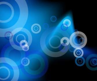 Cercles Bleus Abstract Vector Background