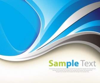 Abstract Blue Curves Vector Graphic