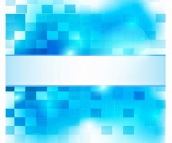 Abstract Blue Squares Background
