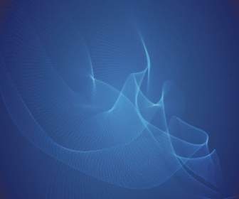 Abstract Blue Wave Vector Illustration