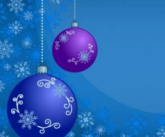 雪の結晶の飾りと抽象的なクリスマス ボール