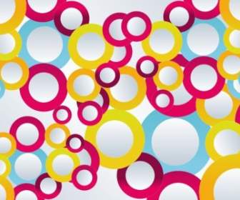 Cercles Colorés Abstract Vector Illustration