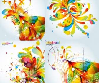 Abstract Colorful Fashion Pattern Vector