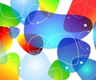Abstract Colorful Glossy Vector Background