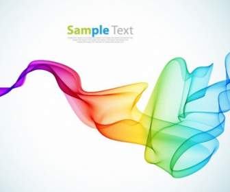 Abstract Colorful Smoke Background Vector Art