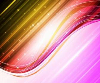 Abstract Colorful Waves Vector