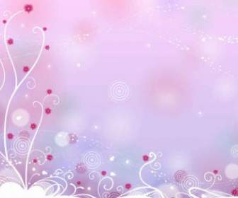 Abstract Design Floral Background