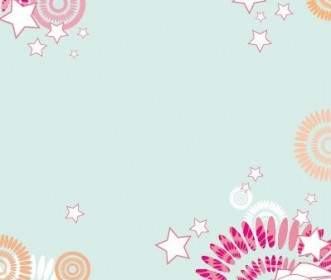 Abstract Flower Vector Background