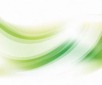 Courbe Verte Abstrait Vector Background