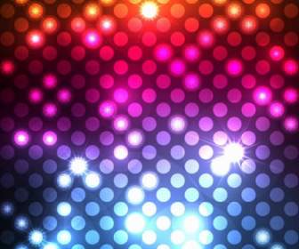 Abstract Light Dots Background Vector Graphic