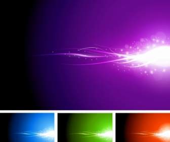 Abstract Lights Colorful Background