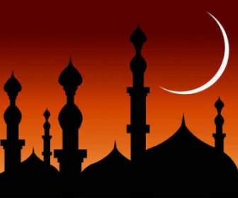 Abstract Mosque Vector Background