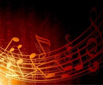 Abstract Music Background Vector Illustration