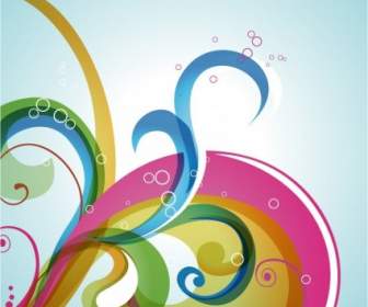 Abstract Swirl Vector Background
