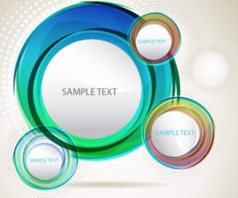 Abstract Vector Circles Background