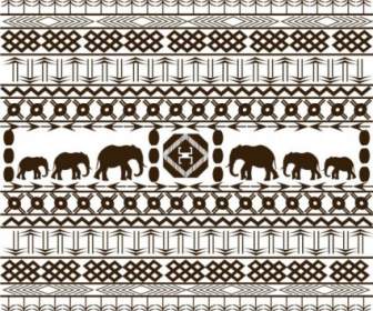 African Graphic Design Background Vector